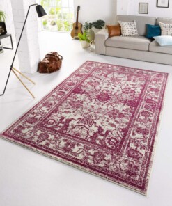 Design vintage tapijt Glorious - violet/crème - sfeer
