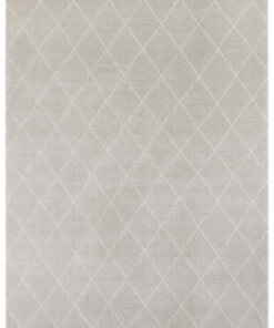 Design vloerkleed ruiten Sannois Elle Decoration - lichtgrijs/crème - overzicht boven