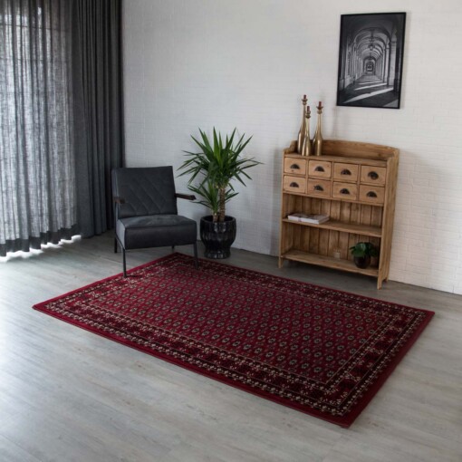 Design perzisch tapijt Royalty - Oud klassiek rood - sfeer