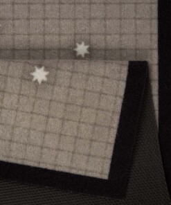 Deurmat kerst rendieren - grijs/bruin - wasbaar 30°C - close up