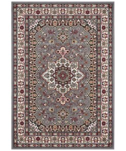 Perzisch tapijt Parun Täbriz - grijs/rood - overzicht boven