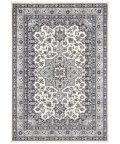 Perzisch tapijt Parun Täbriz - grijs - overzicht boven