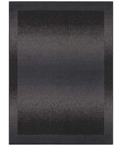 Vloerkleed retro lijstmotief Gradient - zwart - overzicht boven