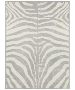 Vloerkleed zebra - grijs/crème - overzicht boven