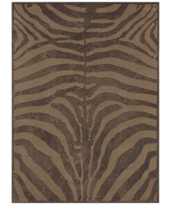 Vloerkleed zebra - bruin - overzicht boven