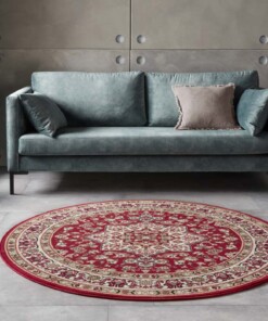 Perzisch tapijt rond Parun Täbriz - rood - sfeer