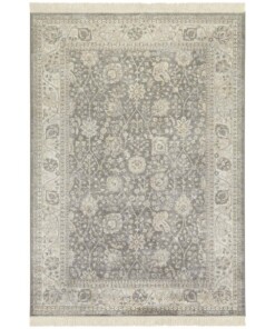 Oosters tapijt Nain Karun - beige/grijs - overzicht boven
