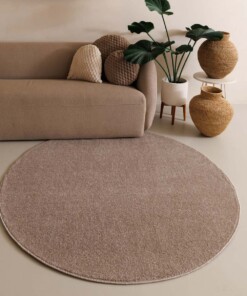 Rond vloerkleed Fine - beige