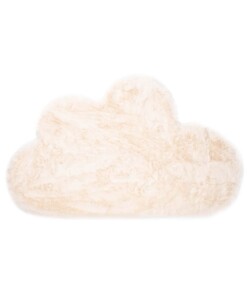 Kindervloerkleed wolkje - Fluffy crème - overzicht boven