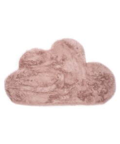 Kindervloerkleed wolkje - Fluffy roze - overzicht boven