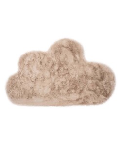 Kindervloerkleed wolkje - Fluffy taupe - overzicht boven