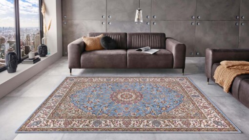 Perzisch tapijt - Zuhr lichtblauw - sfeer