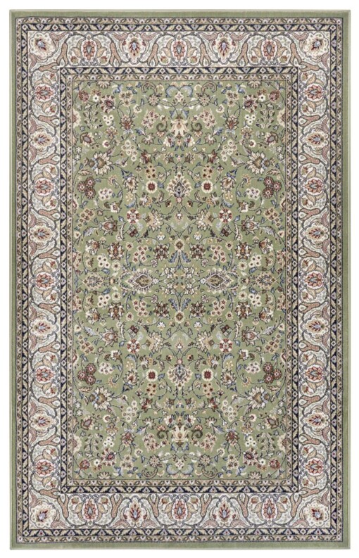 Perzisch tapijt - Aljars groen - overzicht boven