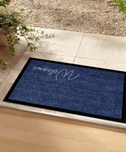 Design deurmat Welcome wasbaar 30°C - donkerblauw - sfeer