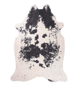 Koeienhuid vloerkleed - Happy Spotted Cow zwart/wit - overzicht boven