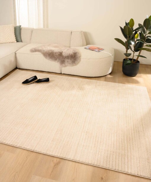 Vloerkleed strepen - Fancy Lines beige