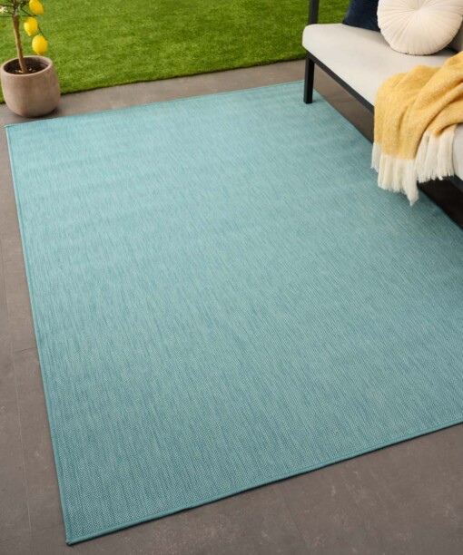 Buitenkleed effen - Flip turquoise