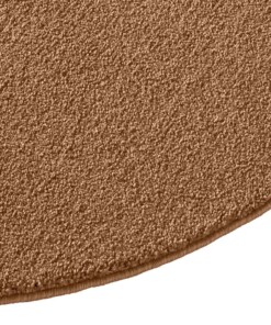 Rond laagpolig vloerkleed - Bliss terracotta - close up