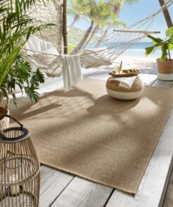 Jute buitenkleed  - Elara beige - sfeer