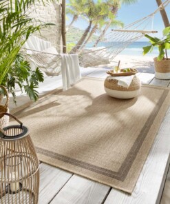 Jute buitenkleed - Elara beige/antraciet - sfeer