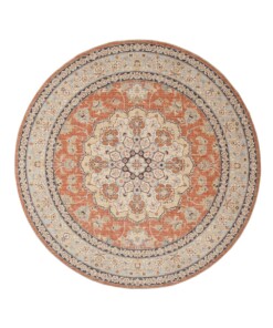 Rond Vintage buitenkleed - Valenca Nova terracotta - overzicht