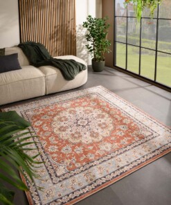 Buitenkleed vierkant Vintage - Valenca Nova terracotta - sfeer