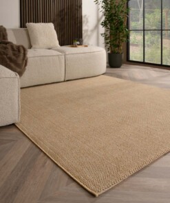 Laagpolig vloerkleed - Loom beige - sfeer, thumbnail