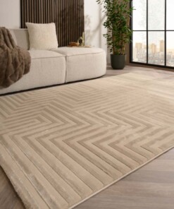 Scadinavisch vloerkleed - Serene Lys beige - sfeer